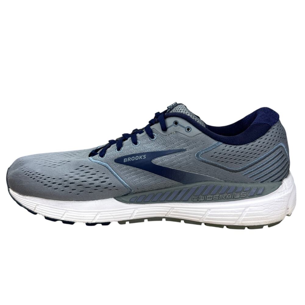 Brooks Beast 20 Mens Running Shoes Size 12 D Grey Blue Sneaker 1103271D491